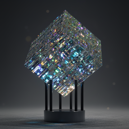 Colorful Lighting Décor - Modern Desk Art with Rainbow Crystal Refraction