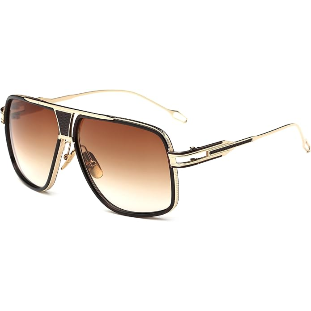 Lightweight Aviator Sunglasses for Men, Alloy Frame, 100% UV Protection