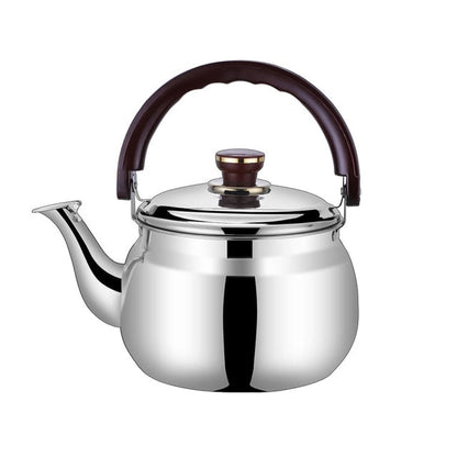 Safe Pouring Whistling Kettle in Stainless Steel - Ergonomic and Durable