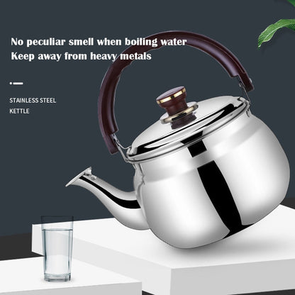Safe Pouring Whistling Kettle in Stainless Steel - Ergonomic and Durable