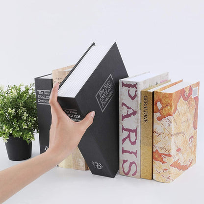 Discreet Storage Book Safe with Hidden Section and Double Lock