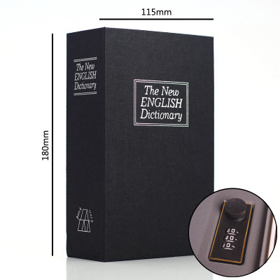 Discreet Storage Book Safe with Hidden Section and Double Lock