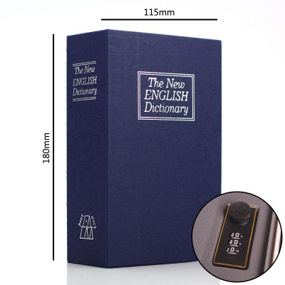 Discreet Storage Book Safe with Hidden Section and Double Lock
