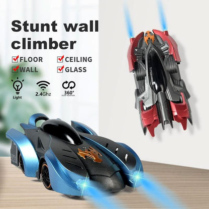 360° Indoor Stunt RC Vehicle with Suction Technology and LED Lights