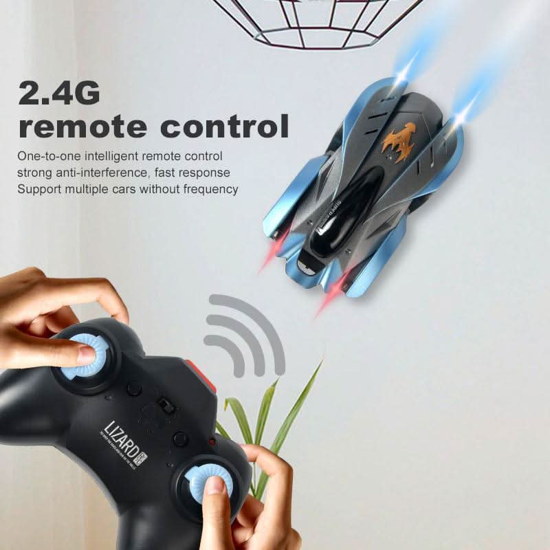 360° Indoor Stunt RC Vehicle with Suction Technology and LED Lights