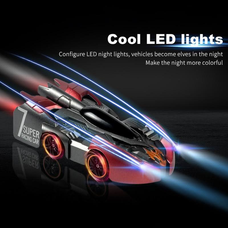 360° Indoor Stunt RC Vehicle with Suction Technology and LED Lights