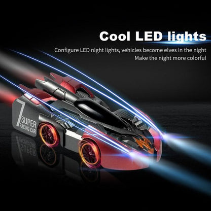 360° Indoor Stunt RC Vehicle with Suction Technology and LED Lights