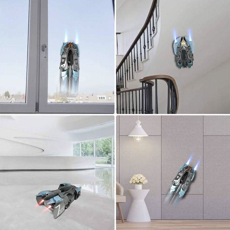 360° Indoor Stunt RC Vehicle with Suction Technology and LED Lights