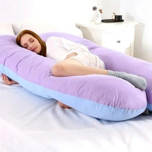 Adjustable Height Comfort Pillow for Sleep Support - U-Shape Design