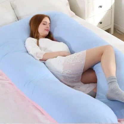 Adjustable Height Comfort Pillow for Sleep Support - U-Shape Design
