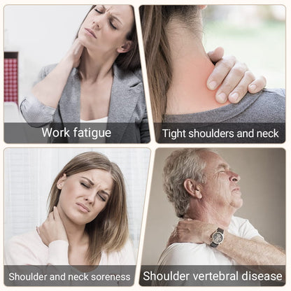 Ergonomic Heating Pad for Neck and Shoulders with Vibration – Pain Relief
