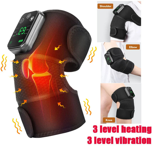 Adjustable Heat and Vibration Shoulder Support – Ergonomic Pain Relief