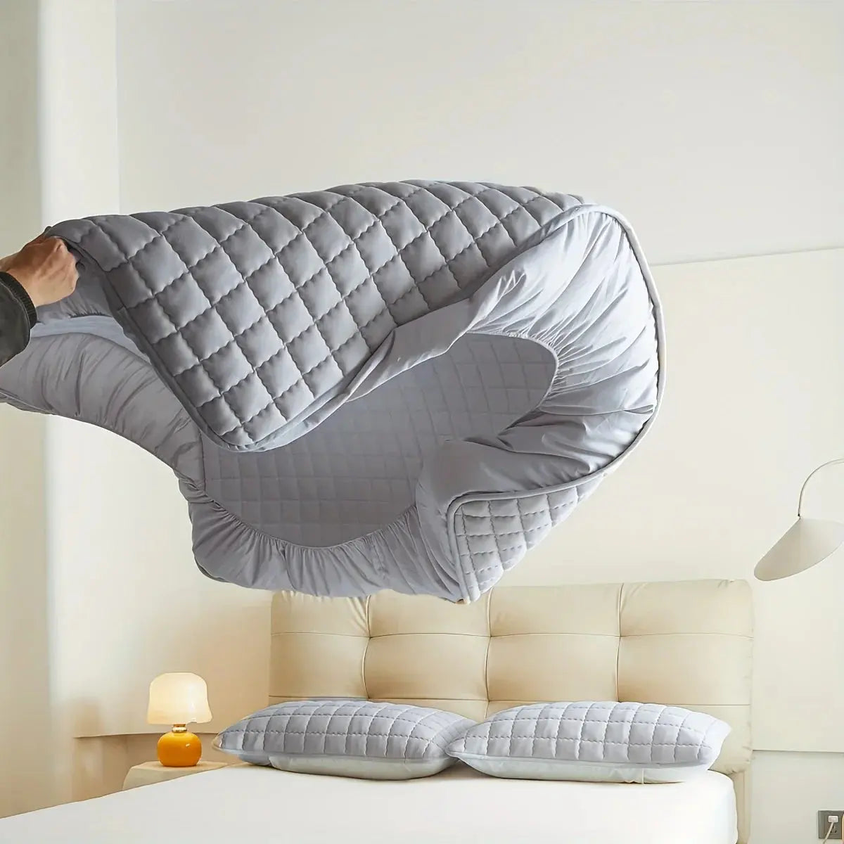 Quilted Waterproof Mattress Cover for Comfortable and Secure Sleep