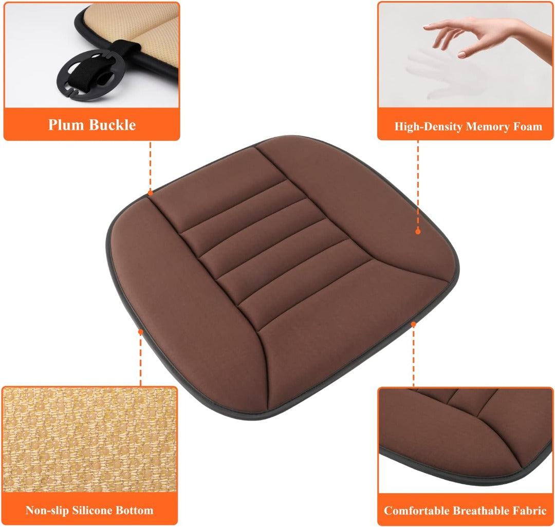 Non-Slip Car Seat Cushion with Breathable Fabric and Memory Foam