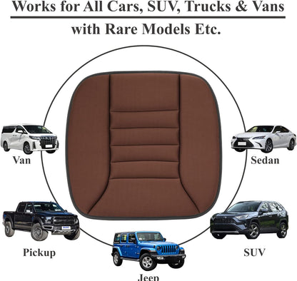 Non-Slip Car Seat Cushion with Breathable Fabric and Memory Foam