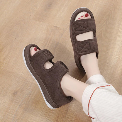 Breathable Open Toe Slippers with Dual Straps – Adjustable Comfort