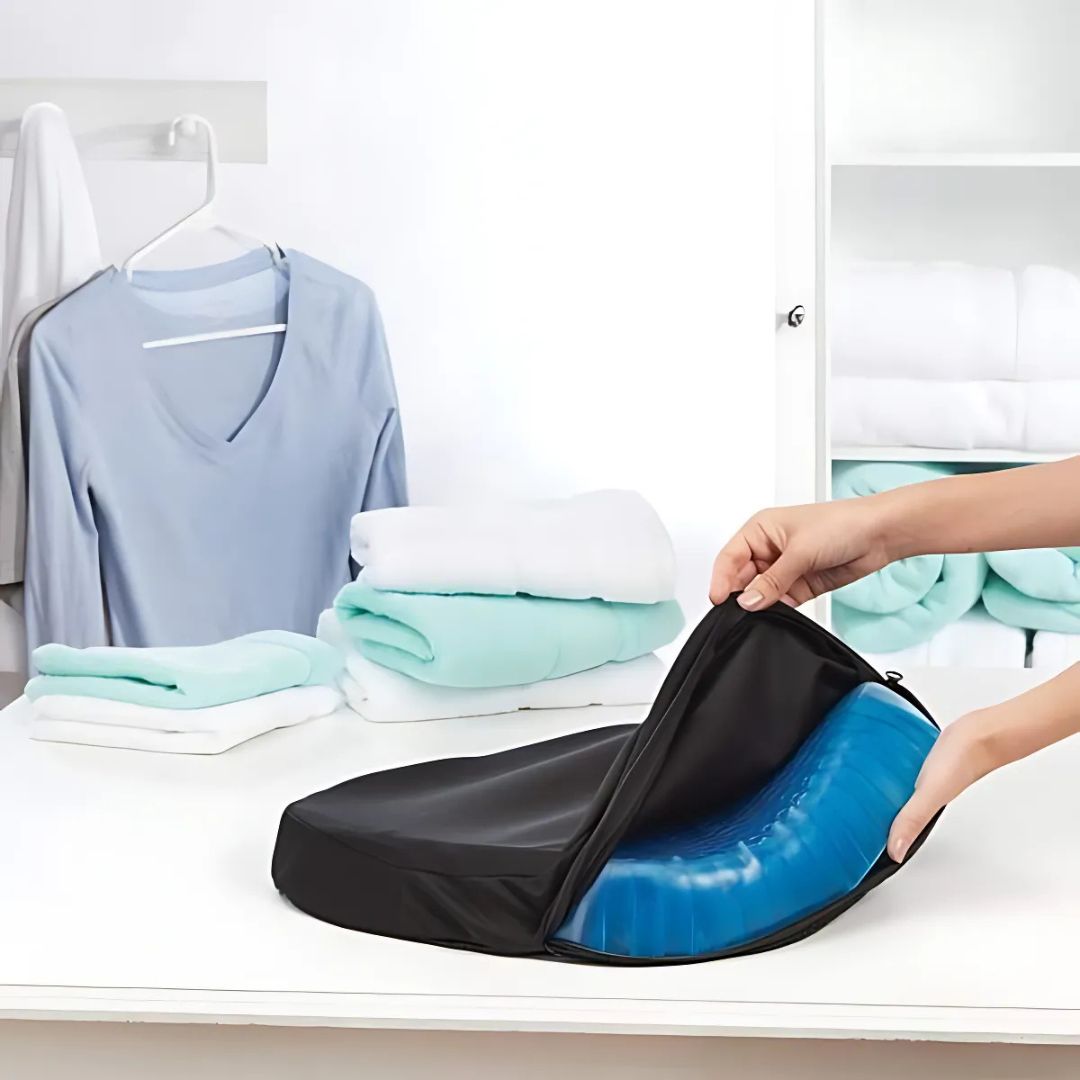 Lightweight Gel Support Cushion for Tailbone Pain Relief - Ergonomic Design