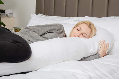 Cotton Cover U-Shaped Pregnancy Pillow for Supportive Sleep