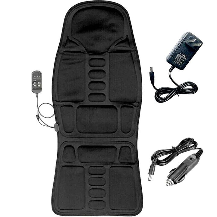 Massage Seat Cushion with Heating and 8 Vibration Levels - Rechargeable