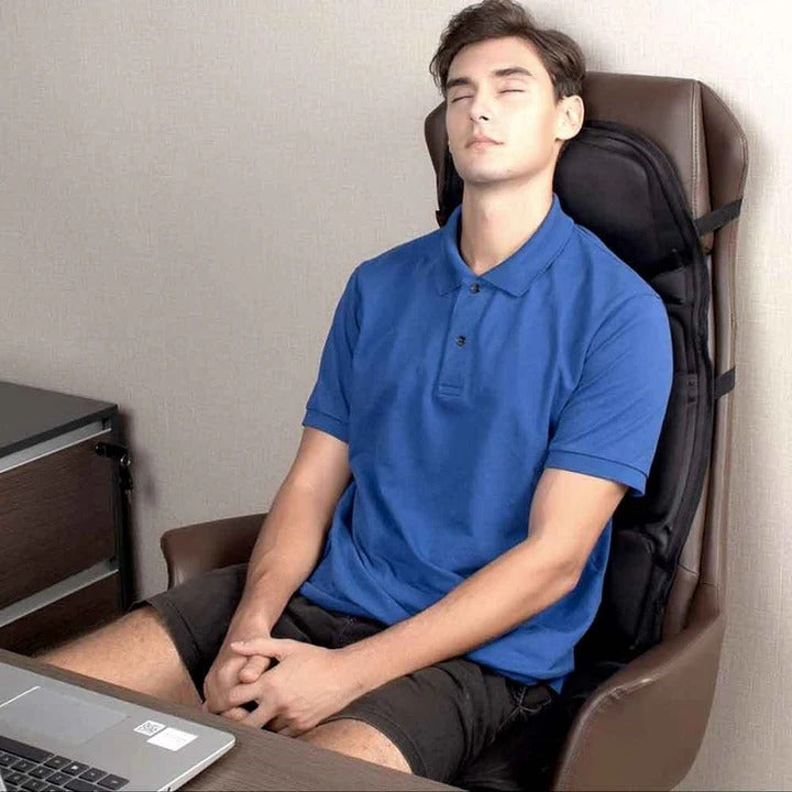 Massage Seat Cushion with Heating and 8 Vibration Levels - Rechargeable