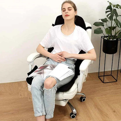 Massage Seat Cushion with Heating and 8 Vibration Levels - Rechargeable