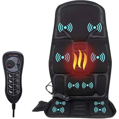 Massage Seat Cushion with Heating and 8 Vibration Levels - Rechargeable