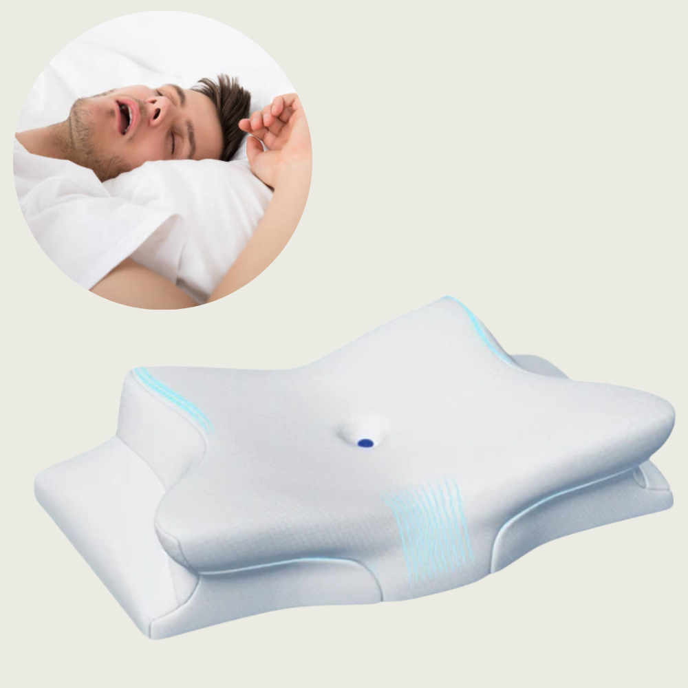 Comfort Sleep Pillow with Memory Foam Design for Snoring Relief