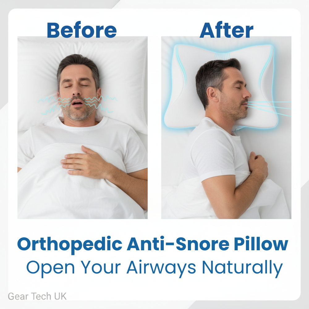 Comfort Sleep Pillow with Memory Foam Design for Snoring Relief