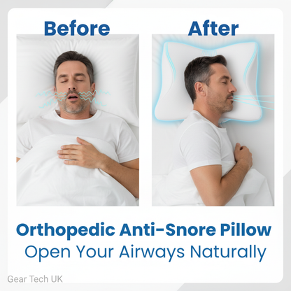 Comfort Sleep Pillow with Memory Foam Design for Snoring Relief