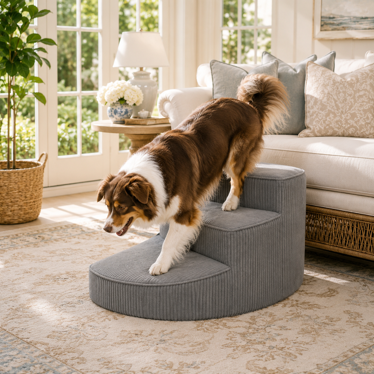Non-Slip Pet Steps for Dogs - Orthopedic Support for Small and Senior Breeds