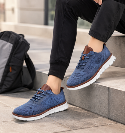 Lightweight Slip-On Walking Shoes for Comfort, Breathable Casual Sneakers with Wide Orthopedic Toe Box