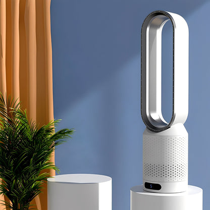 Remote-Controlled Quiet Bladeless Air Circulator for Home Use