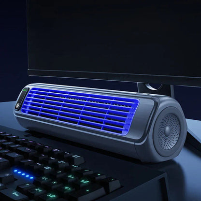 Compact Wireless Air Cooler – Rechargeable Bladeless Design for Personal Use