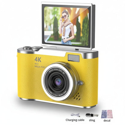 Travel-Friendly 48MP Camera with 4K Video for Selfies and Photos