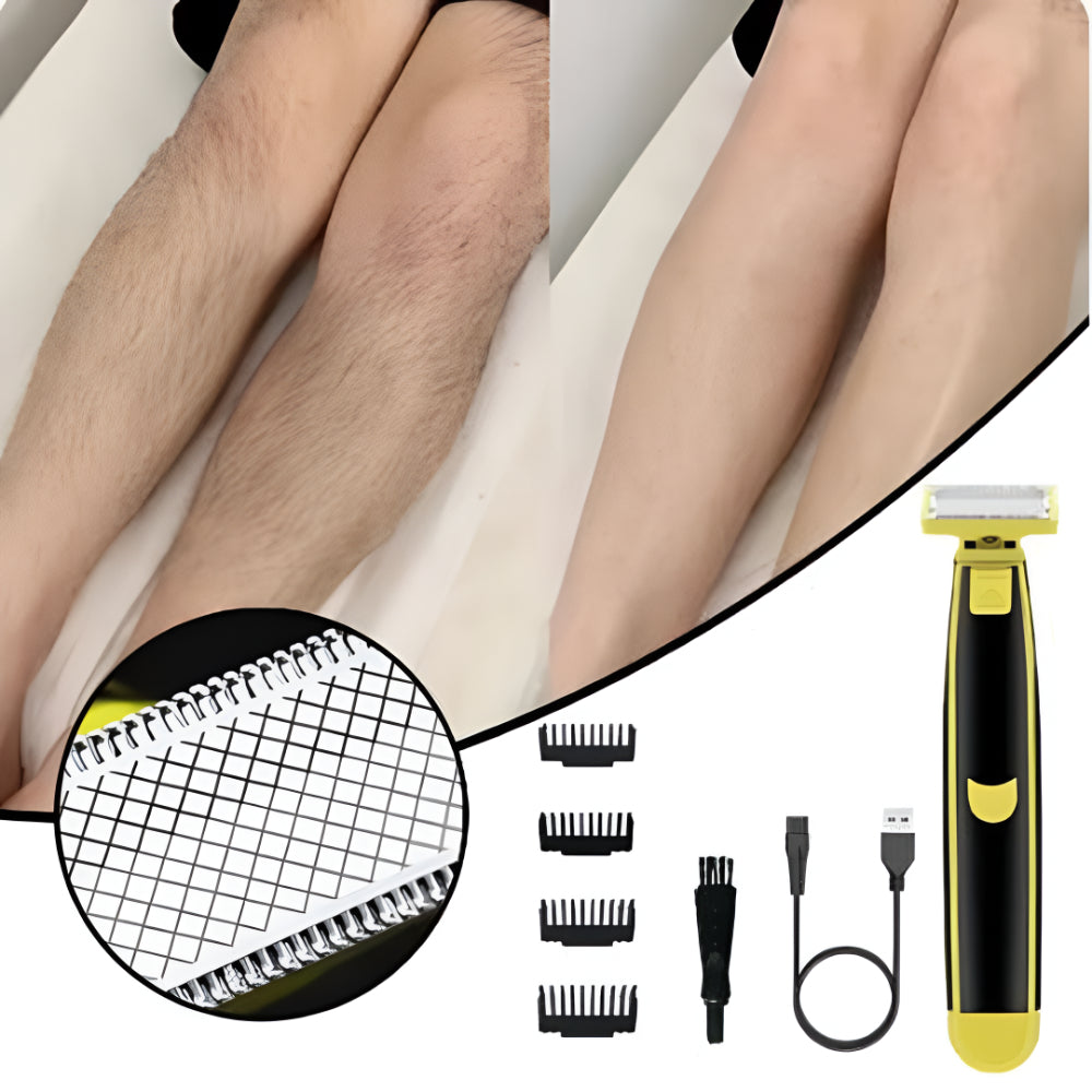 Electric Hair Trimmer for Body Use – USB-C Rechargeable Shaver