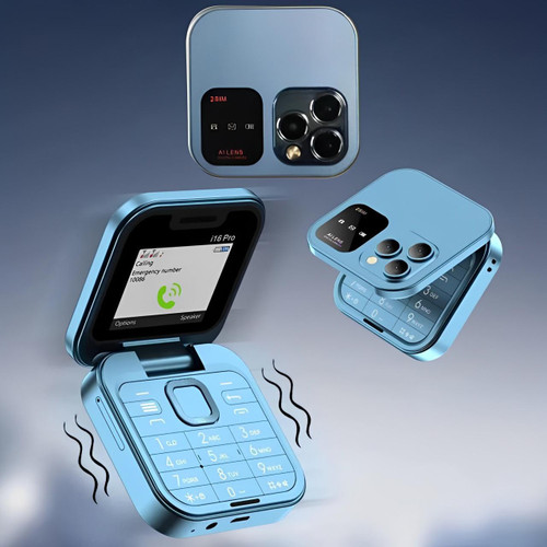 Compact Dual SIM Smartphone with Extended Battery Life - Foldable Design