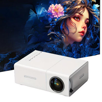 Mini Portable Projector - 1080P Home Cinema with Built-in Speaker