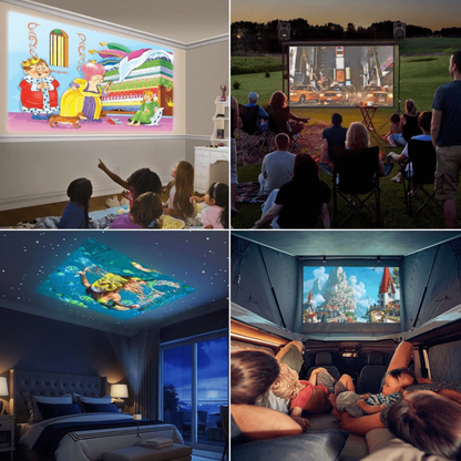 Home Mini Projector – HDMI-Compatible with 100-Inch Display