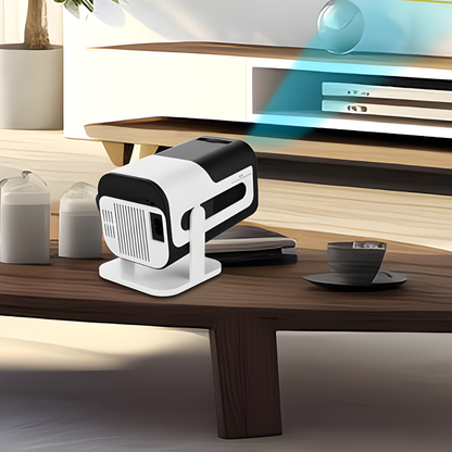 Compact Mini Projector with WiFi and Bluetooth for Home and Outdoor Use
