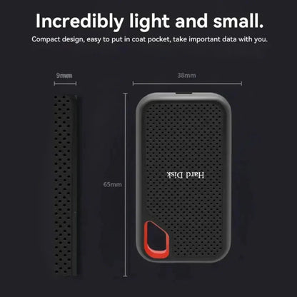 Compact Shockproof External SSD – Portable Drive for Quick File Storage