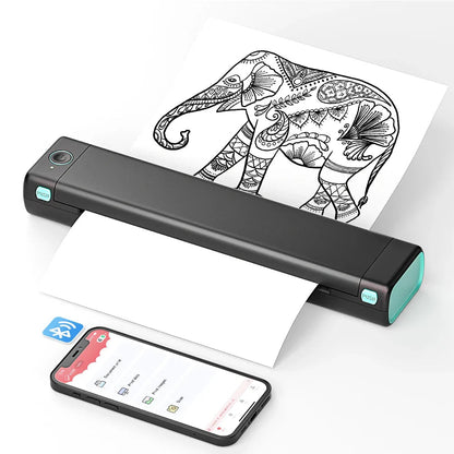 Portable Thermal Printer with Bluetooth for Wireless Printing On-the-Go