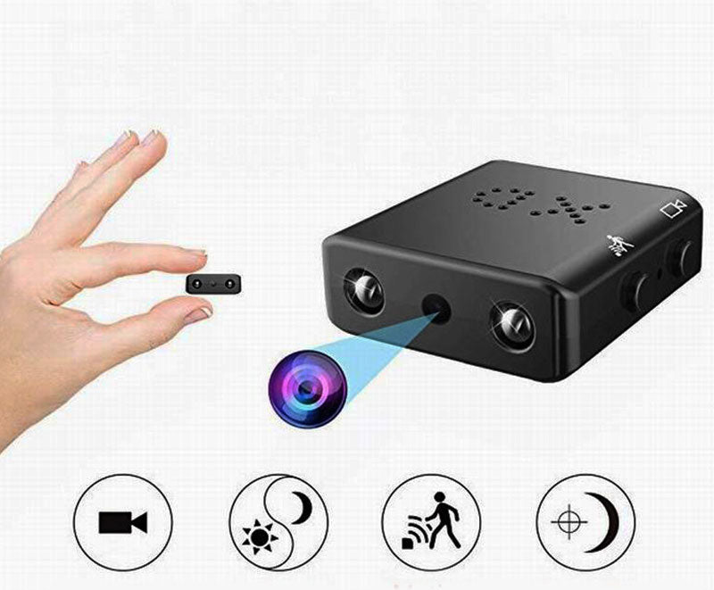 Compact Security Camera with Night Vision and Motion Detection for Home