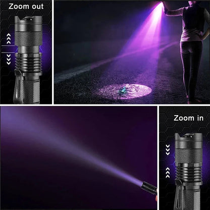 Compact UV Flashlight for Stain Detection | Portable LED Work Light