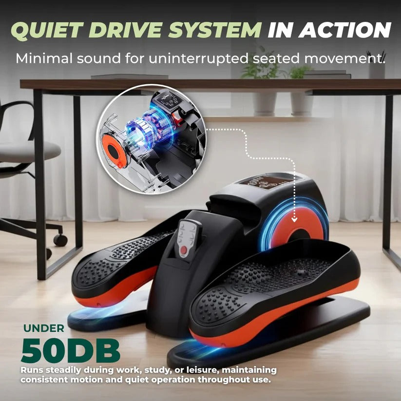 Compact Desk Exercise Bike with LCD Display & Remote Control – Quiet Use for Office