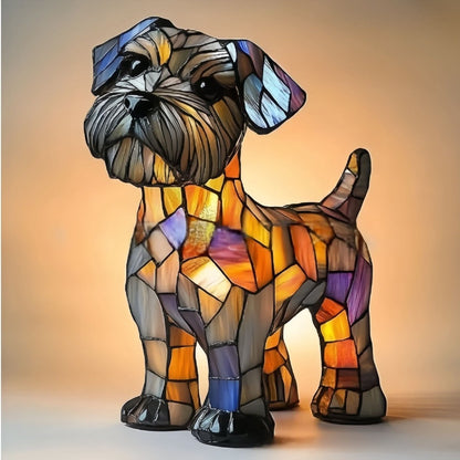Artistic LED Table Lamp Featuring Minimalist Dog Breed Design