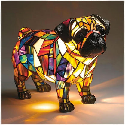 Artistic LED Table Lamp Featuring Minimalist Dog Breed Design