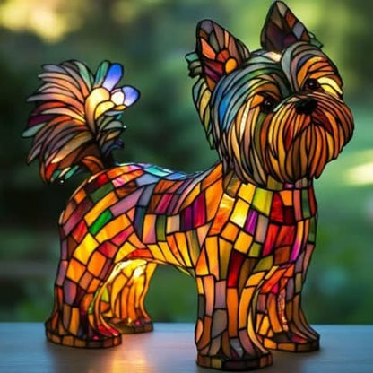 Artistic LED Table Lamp Featuring Minimalist Dog Breed Design