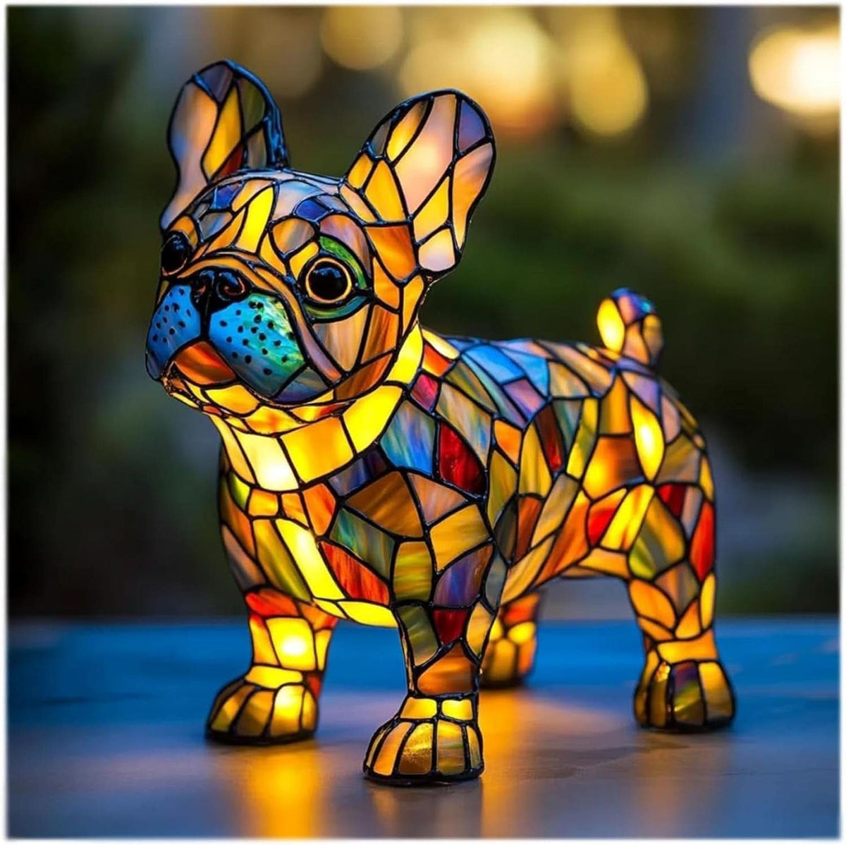 Artistic LED Table Lamp Featuring Minimalist Dog Breed Design