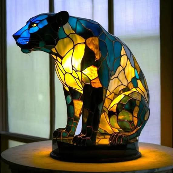 Artistic LED Table Lamp Featuring Minimalist Dog Breed Design