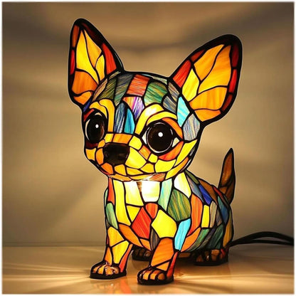 Artistic LED Table Lamp Featuring Minimalist Dog Breed Design